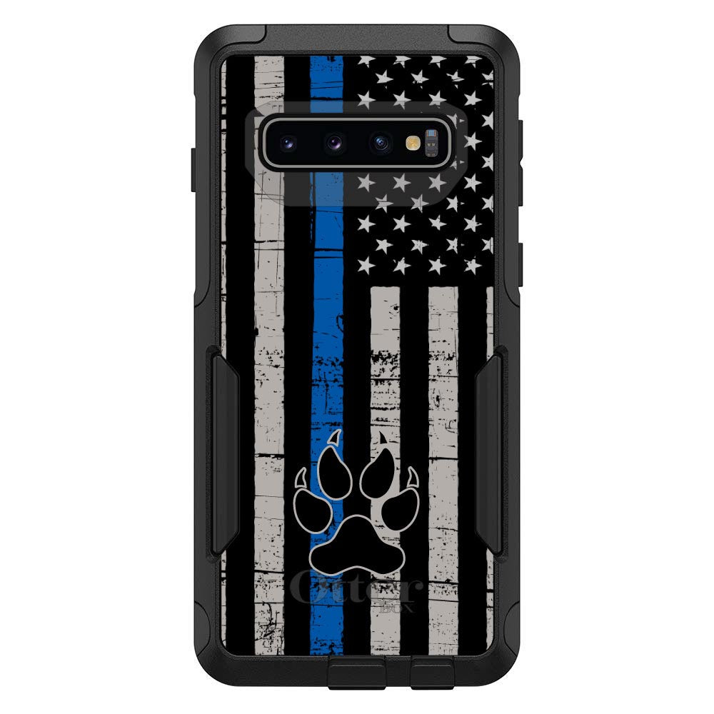 Thin Blue Line US Flag K9 Dog Paw OtterBox Commuter Case for iPhone & Galaxy, view 7