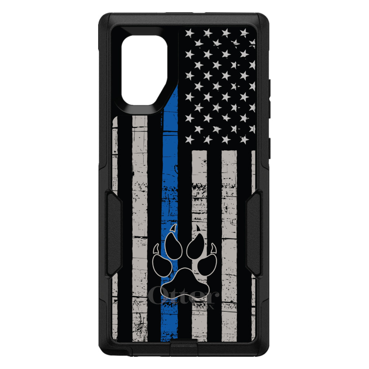 Thin Blue Line US Flag K9 Dog Paw OtterBox Commuter Case for iPhone & Galaxy, view 14
