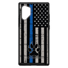 DistinctInk™ OtterBox Symmetry Series Case for Apple iPhone / Samsung Galaxy / Google Pixel - Thin Blue Line US Flag K9 Dog Paw