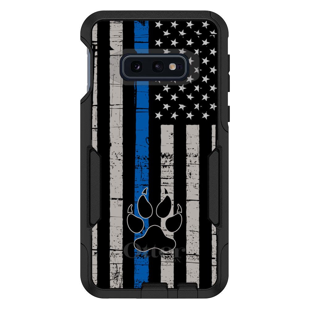 Thin Blue Line US Flag K9 Dog Paw OtterBox Commuter Case for iPhone & Galaxy, view 8