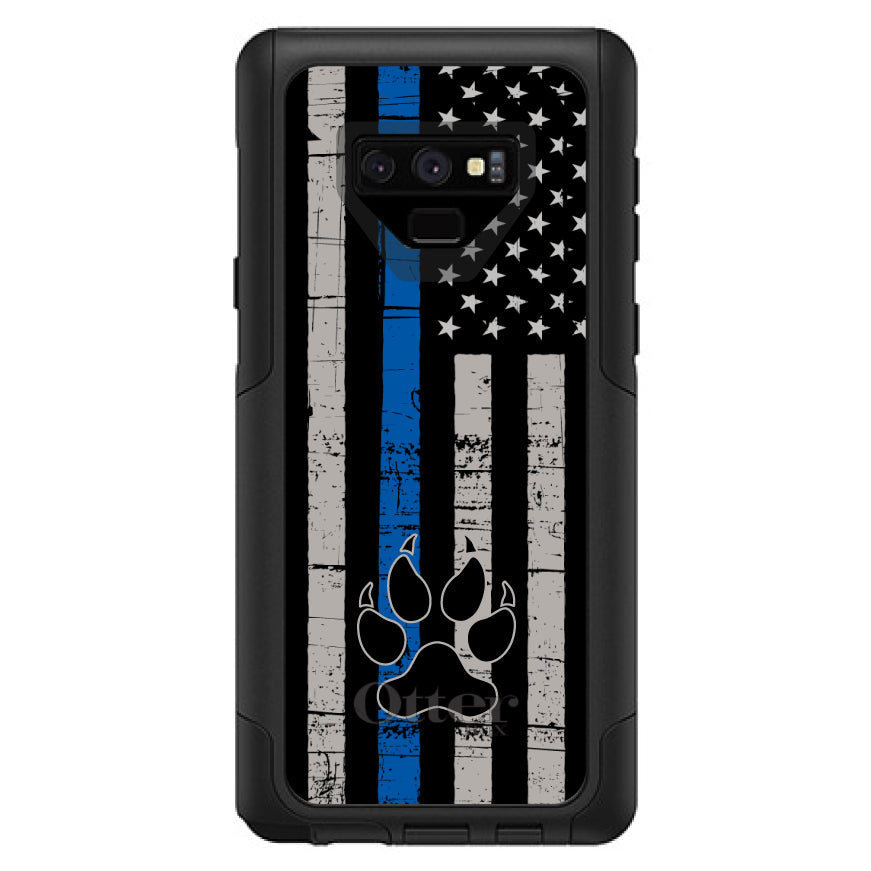 Thin Blue Line US Flag K9 Dog Paw OtterBox Commuter Case for iPhone & Galaxy, view 15