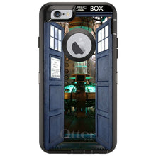DistinctInk™ OtterBox Defender Series Case for Apple iPhone / Samsung Galaxy / Google Pixel - Open TARDIS - It's Bigger on the Inside