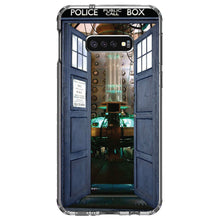 DistinctInk® Clear Shockproof Hybrid Case for Apple iPhone / Samsung Galaxy / Google Pixel - Open TARDIS - It's Bigger on the Inside