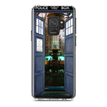 DistinctInk® Clear Shockproof Hybrid Case for Apple iPhone / Samsung Galaxy / Google Pixel - Open TARDIS - It's Bigger on the Inside