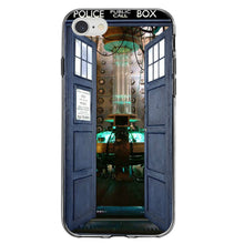 DistinctInk® Clear Shockproof Hybrid Case for Apple iPhone / Samsung Galaxy / Google Pixel - Open TARDIS - It's Bigger on the Inside