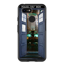 DistinctInk™ OtterBox Symmetry Series Case for Apple iPhone / Samsung Galaxy / Google Pixel - Open TARDIS - It's Bigger on the Inside