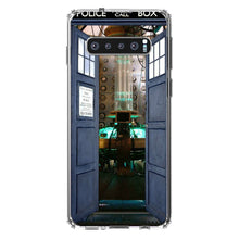 DistinctInk® Clear Shockproof Hybrid Case for Apple iPhone / Samsung Galaxy / Google Pixel - Open TARDIS - It's Bigger on the Inside