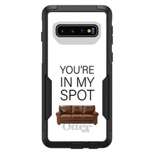 DistinctInk OtterBox Commuter Series Case for Apple iPhone or Samsung Galaxy - Brown Couch "You're in My Spot"