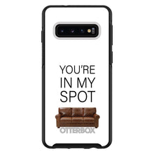 DistinctInk™ OtterBox Symmetry Series Case for Apple iPhone / Samsung Galaxy / Google Pixel - Brown Couch "You're in My Spot"