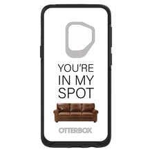 DistinctInk™ OtterBox Symmetry Series Case for Apple iPhone / Samsung Galaxy / Google Pixel - Brown Couch "You're in My Spot"