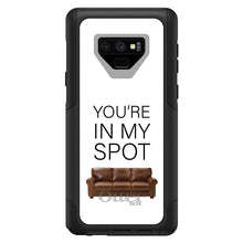 DistinctInk OtterBox Commuter Series Case for Apple iPhone or Samsung Galaxy - Brown Couch "You're in My Spot"