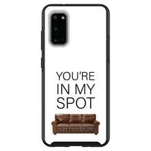 DistinctInk™ OtterBox Symmetry Series Case for Apple iPhone / Samsung Galaxy / Google Pixel - Brown Couch "You're in My Spot"