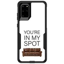 DistinctInk OtterBox Commuter Series Case for Apple iPhone or Samsung Galaxy - Brown Couch "You're in My Spot"