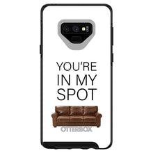 DistinctInk™ OtterBox Symmetry Series Case for Apple iPhone / Samsung Galaxy / Google Pixel - Brown Couch "You're in My Spot"