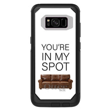 DistinctInk OtterBox Commuter Series Case for Apple iPhone or Samsung Galaxy - Brown Couch "You're in My Spot"
