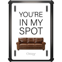 DistinctInk™ OtterBox Defender Series Case for Apple iPad / iPad Pro / iPad Air / iPad Mini - Brown Couch "You're in My Spot"