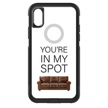 DistinctInk OtterBox Commuter Series Case for Apple iPhone or Samsung Galaxy - Brown Couch "You're in My Spot"
