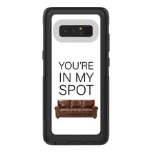 DistinctInk OtterBox Commuter Series Case for Apple iPhone or Samsung Galaxy - Brown Couch "You're in My Spot"