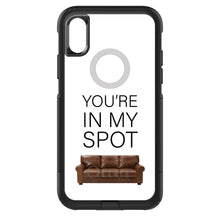 DistinctInk™ OtterBox Commuter Series Case for Apple iPhone or Samsung Galaxy - Brown Couch "You're in My Spot"