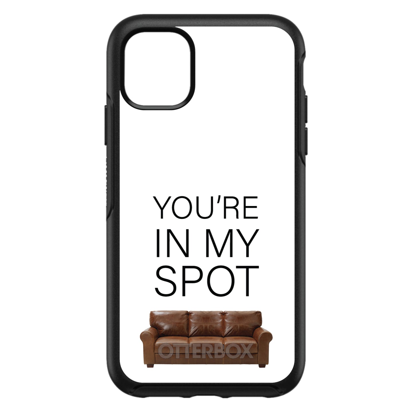 DistinctInk™ OtterBox Symmetry Series Case for Apple iPhone / Samsung Galaxy / Google Pixel - Brown Couch 