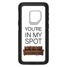 DistinctInk OtterBox Commuter Series Case for Apple iPhone or Samsung Galaxy - Brown Couch "You're in My Spot"