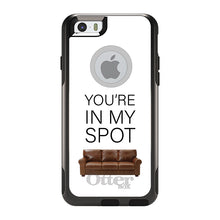 DistinctInk OtterBox Commuter Series Case for Apple iPhone or Samsung Galaxy - Brown Couch "You're in My Spot"