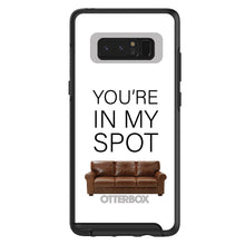 DistinctInk™ OtterBox Symmetry Series Case for Apple iPhone / Samsung Galaxy / Google Pixel - Brown Couch "You're in My Spot"