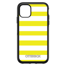 DistinctInk™ OtterBox Symmetry Series Case for Apple iPhone / Samsung Galaxy / Google Pixel - Yellow & White Bold Stripes