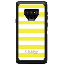 DistinctInk™ OtterBox Defender Series Case for Apple iPhone / Samsung Galaxy / Google Pixel - Yellow & White Bold Stripes