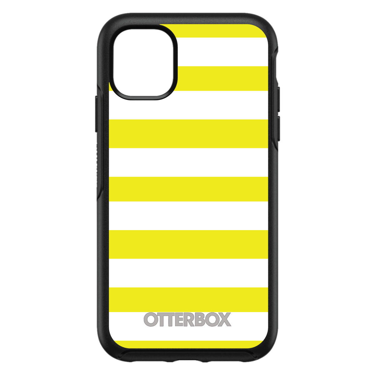 Yellow & White Bold Stripes OtterBox Symmetry Case for iPhone & Galaxy