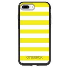 DistinctInk™ OtterBox Symmetry Series Case for Apple iPhone / Samsung Galaxy / Google Pixel - Yellow & White Bold Stripes