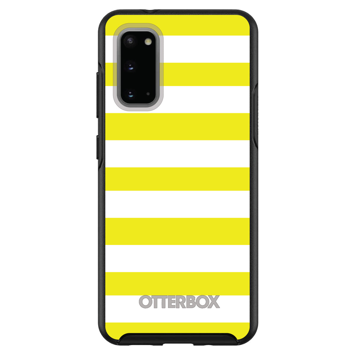 Yellow & White Bold Stripes OtterBox Symmetry Case for iPhone & Galaxy, view 5