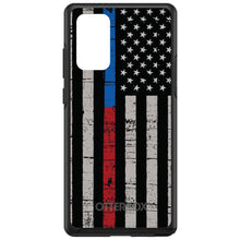 DistinctInk™ OtterBox Symmetry Series Case for Apple iPhone / Samsung Galaxy / Google Pixel - Thin Blue Line Thin Red Line US Flag