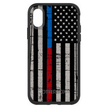 DistinctInk™ OtterBox Symmetry Series Case for Apple iPhone / Samsung Galaxy / Google Pixel - Thin Blue Line Thin Red Line US Flag