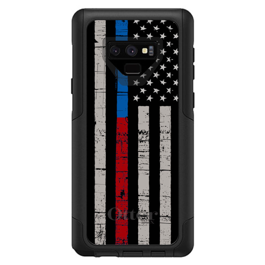 Thin Blue Line Thin Red Line US Flag OtterBox Commuter Case for iPhone & Galaxy, view 15