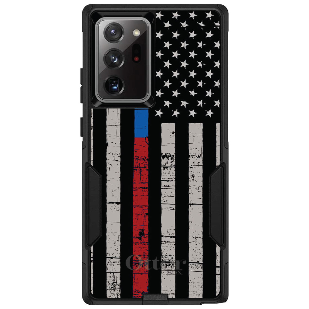 Thin Blue Line Thin Red Line US Flag OtterBox Commuter Case for iPhone & Galaxy, view 12