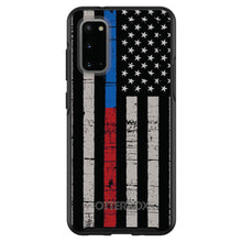 DistinctInk™ OtterBox Symmetry Series Case for Apple iPhone / Samsung Galaxy / Google Pixel - Thin Blue Line Thin Red Line US Flag