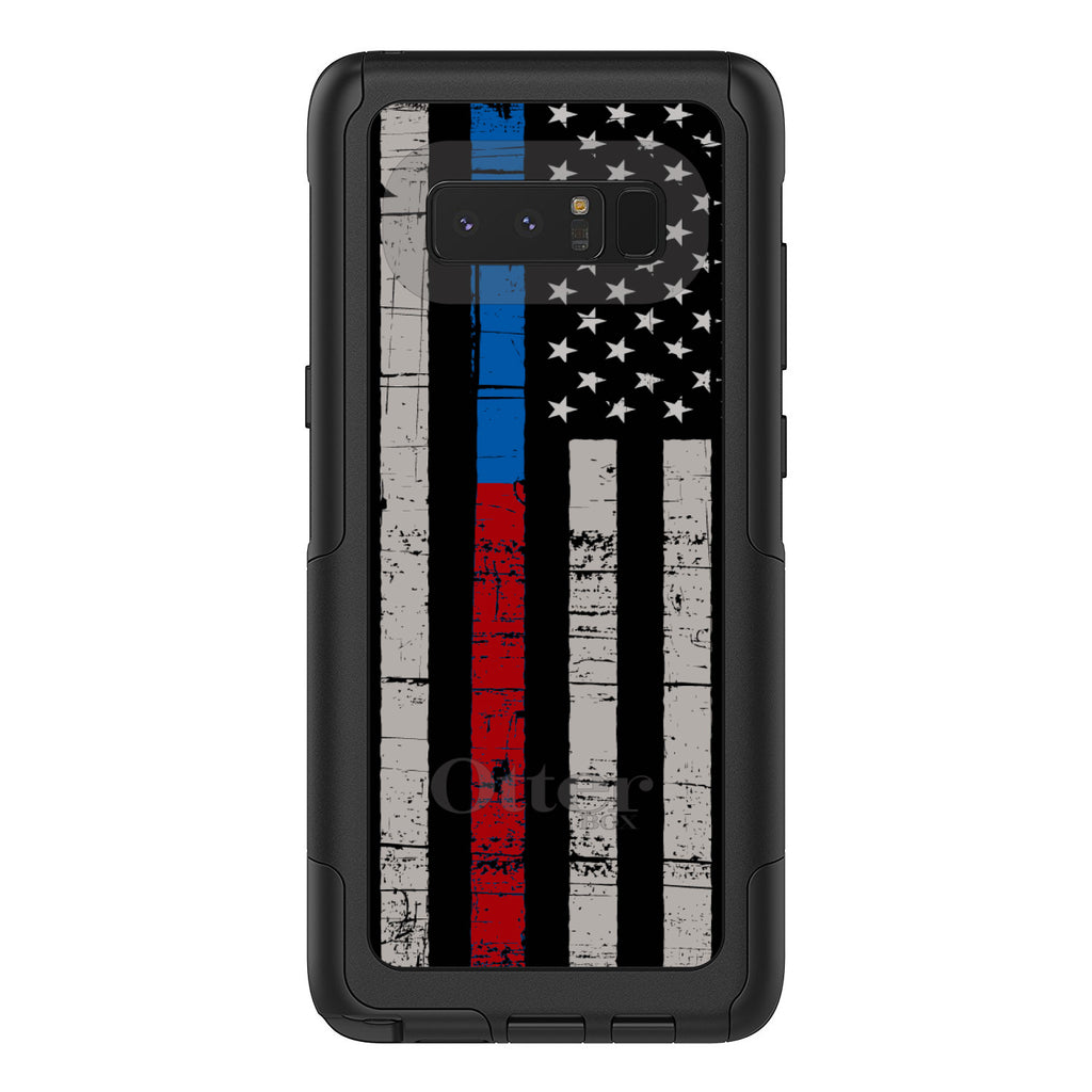 Thin Blue Line Thin Red Line US Flag OtterBox Commuter Case for iPhone & Galaxy, view 16