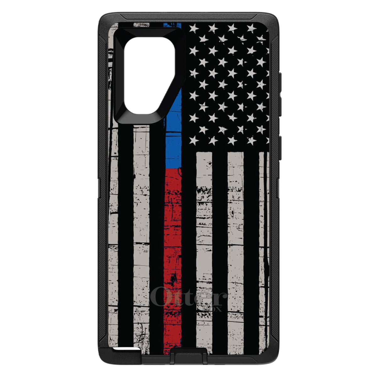Thin Blue Line Thin Red Line US Flag OtterBox Defender Case for iPhone & Galaxy, view 14