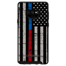 DistinctInk™ OtterBox Symmetry Series Case for Apple iPhone / Samsung Galaxy / Google Pixel - Thin Blue Line Thin Red Line US Flag