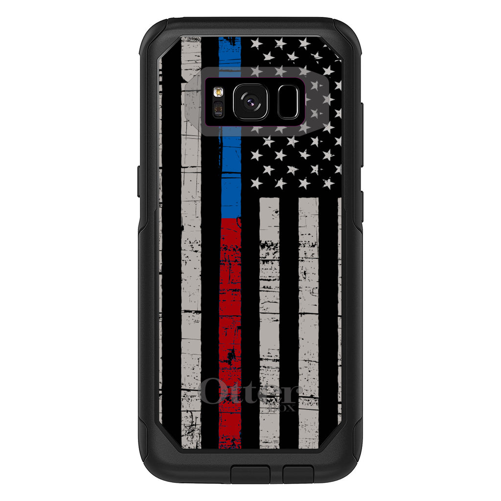 Thin Blue Line Thin Red Line US Flag OtterBox Commuter Case for iPhone & Galaxy, view 10