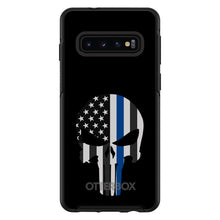 DistinctInk™ OtterBox Symmetry Series Case for Apple iPhone / Samsung Galaxy / Google Pixel - Thin Blue Line Skull