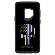 DistinctInk™ OtterBox Symmetry Series Case for Apple iPhone / Samsung Galaxy / Google Pixel - Thin Blue Line Skull