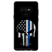 DistinctInk™ OtterBox Symmetry Series Case for Apple iPhone / Samsung Galaxy / Google Pixel - Thin Blue Line Skull