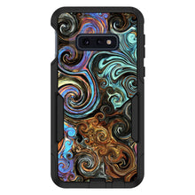 DistinctInk™ OtterBox Commuter Series Case for Apple iPhone or Samsung Galaxy - Gold Brown Black Blue Abstract Swirls