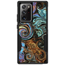 DistinctInk™ OtterBox Commuter Series Case for Apple iPhone or Samsung Galaxy - Gold Brown Black Blue Abstract Swirls