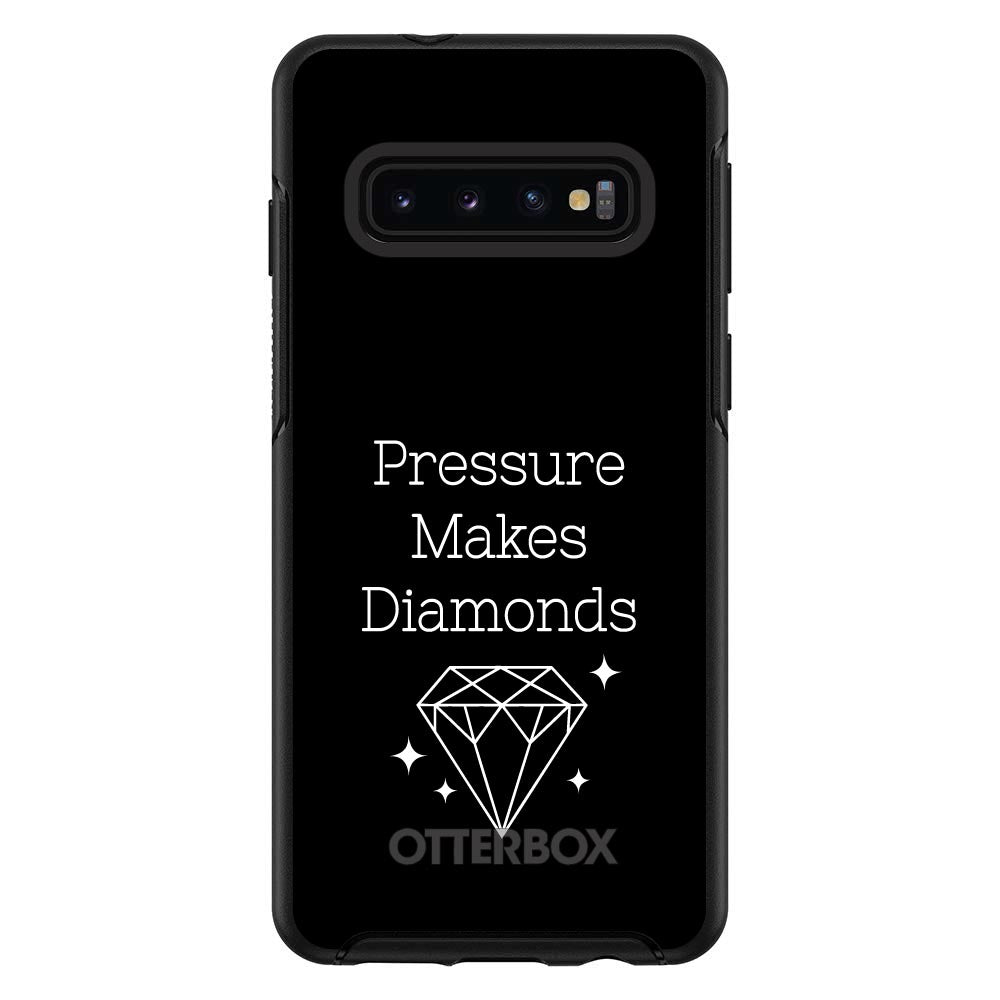 Pressure Makes Diamonds, Black / White OtterBox Symmetry Case for iPhone & Galaxy, view 6