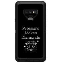 DistinctInk™ OtterBox Defender Series Case for Apple iPhone / Samsung Galaxy / Google Pixel - Pressure Makes Diamonds - Black / White
