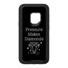 DistinctInk™ OtterBox Defender Series Case for Apple iPhone / Samsung Galaxy / Google Pixel - Pressure Makes Diamonds - Black / White