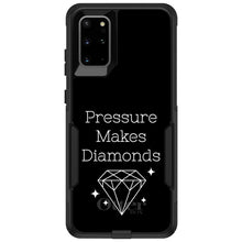 DistinctInk™ OtterBox Commuter Series Case for Apple iPhone or Samsung Galaxy - Pressure Makes Diamonds - Black / White